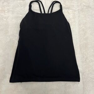 Athleta Black Strappy Muscle Tee